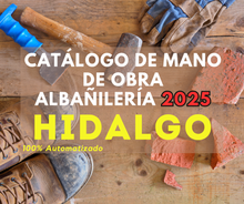 Catálogo Mano de Obra Albañileria 2025 (Estudio para Estado) promo250
