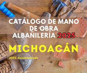 Catálogo Mano de Obra Albañileria 2025 (Estudio para Estado) promo250