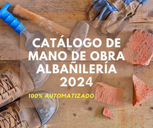 Catálogo Mano de Obra Albañileria 2024 (Estudio para Estado)