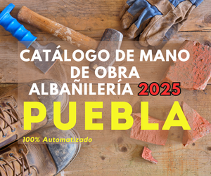 Catálogo Mano de Obra Albañileria 2025 (Estudio para Estado) promo250
