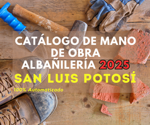 Catálogo Mano de Obra Albañileria 2025 (Estudio para Estado) promo250