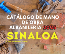 Catálogo Mano de Obra Albañileria 2025 (Estudio para Estado) promo250