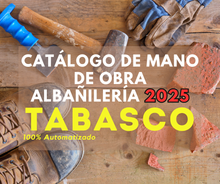 Catálogo Mano de Obra Albañileria 2025 (Estudio para Estado) promo250