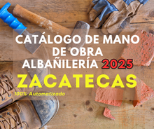 Catálogo Mano de Obra Albañileria 2025 (Estudio para Estado) promo250