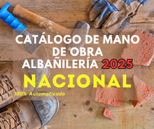 Catálogo Mano de Obra Albañileria 2025 (Estudio para Estado) promo250