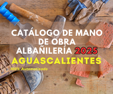 Catálogo Mano de Obra Albañileria 2025 (Estudio para Estado) promo250