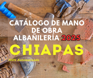 Catálogo Mano de Obra Albañileria 2025 (Estudio para Estado) promo250