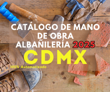 Catálogo Mano de Obra Albañileria 2025 (Estudio para Estado) promo250