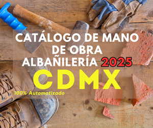Catálogo Mano de Obra Albañileria 2025 (Estudio para Estado) promo250