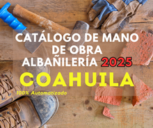 Catálogo Mano de Obra Albañileria 2025 (Estudio para Estado) promo250