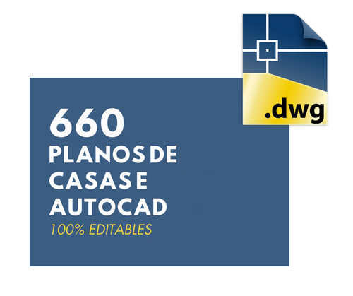 660 Planos de Casas Profesionales en AutoCAD