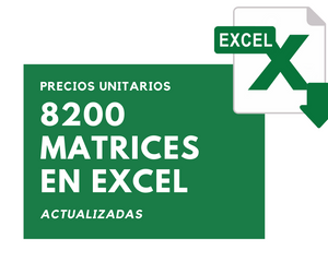 8200 Matrices de Análisis de Precios Unitarios en Excel_.